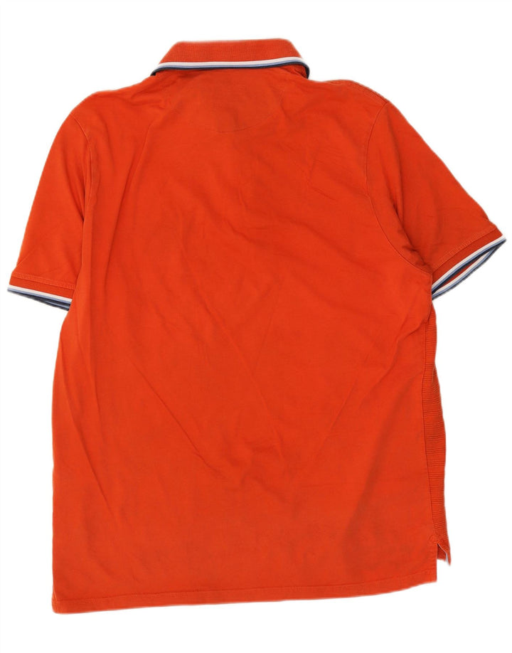 Marks & Spencer Mens Blue Harbour Relaxed Fit Polo Shirt Large Orange