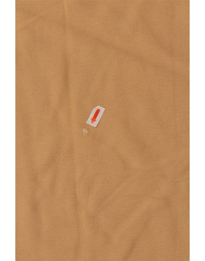 Polo da uomo a maniche lunghe FILA in cotone beige medio