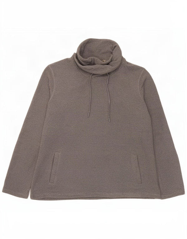 Mountain Warehouse Pull polaire à col châle pour femme UK 18 XL Gris Polyester