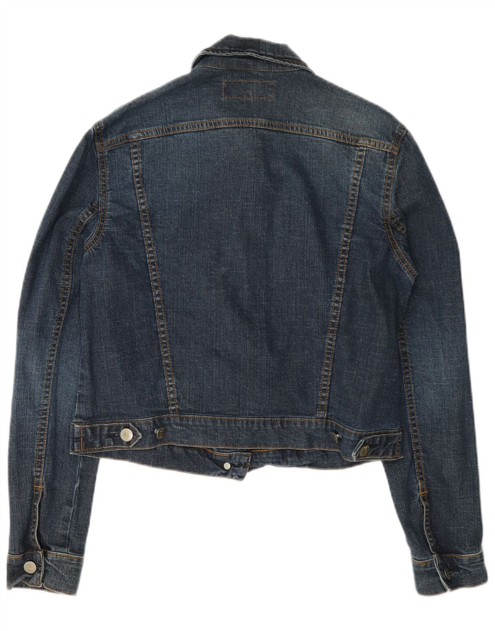 Jaqueta jeans feminina Fcuk UK 12 azul médio