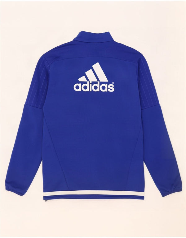 Adidas Mens Chelsea FC Графический топ с длинными рукавами, средний синий с цветными блоками