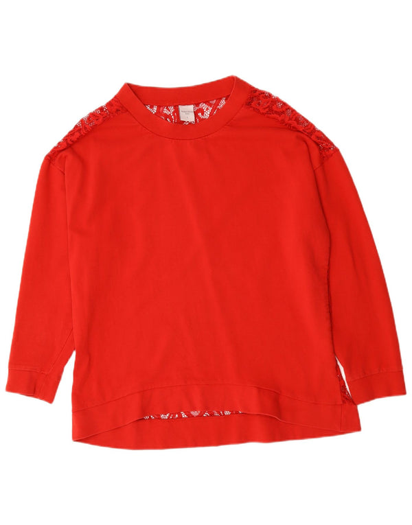 PIAZZA ITALIA Γυναικεία Μπλούζα Τοπ UK 16 Large Red Floral