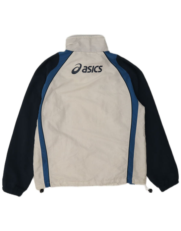 Asics Herre grafisk træningsdragt Topjakke Medium White Colourblock Polyester