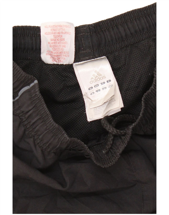 Adidas Boys Tracksuit Trousers Joggers 13-14 Years  Black Polyester