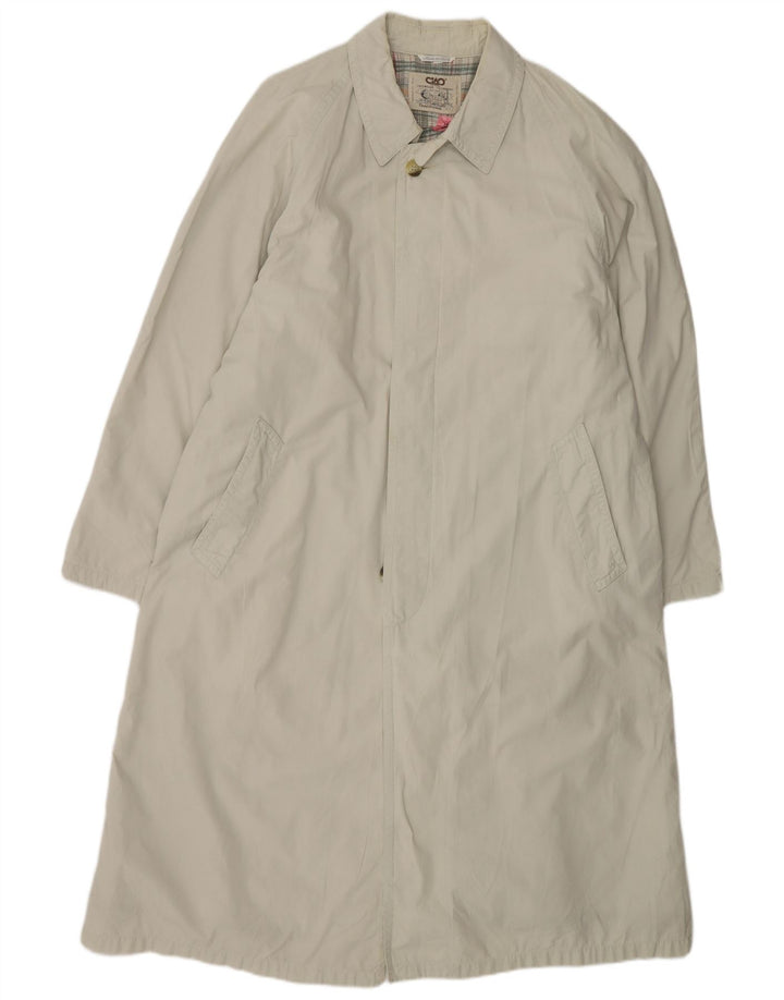 Ciao Mens Overcoat UK 36 Small Grey Cotton