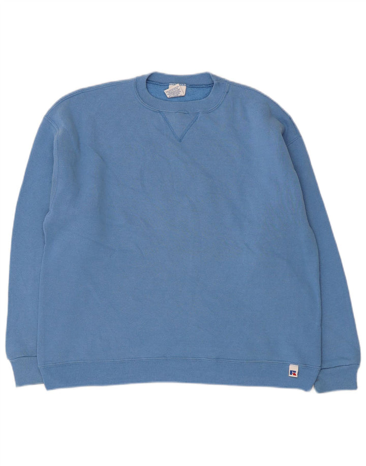 Russell Athletic Boys Sweatshirt Jumper 11-12 Years Blue Cotton