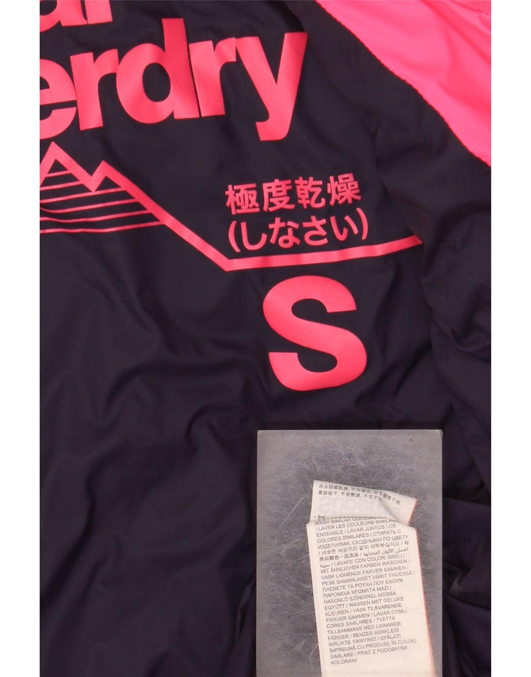 SUPERDRY Womens Hooded Padded Jacket UK 10 Small Pink Nylon