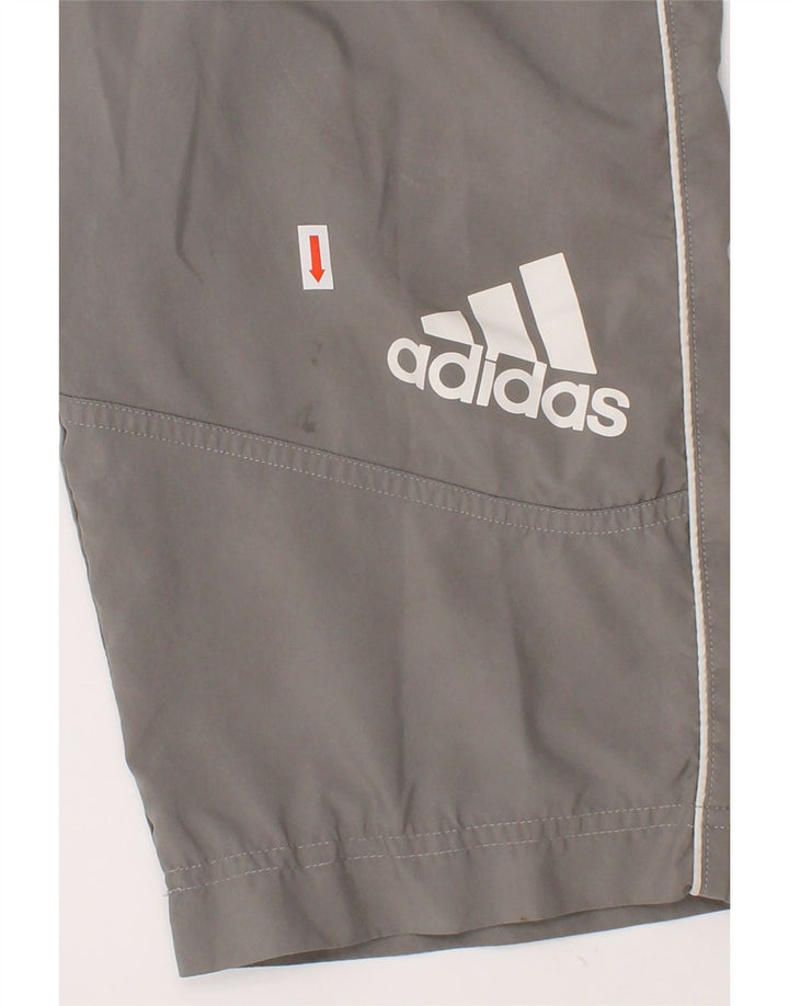 ADIDAS Boys Bermuda Sport Shorts 7-8 Years Grey Polyester Vintage Adidas and Second-Hand Adidas from Messina Hembry 