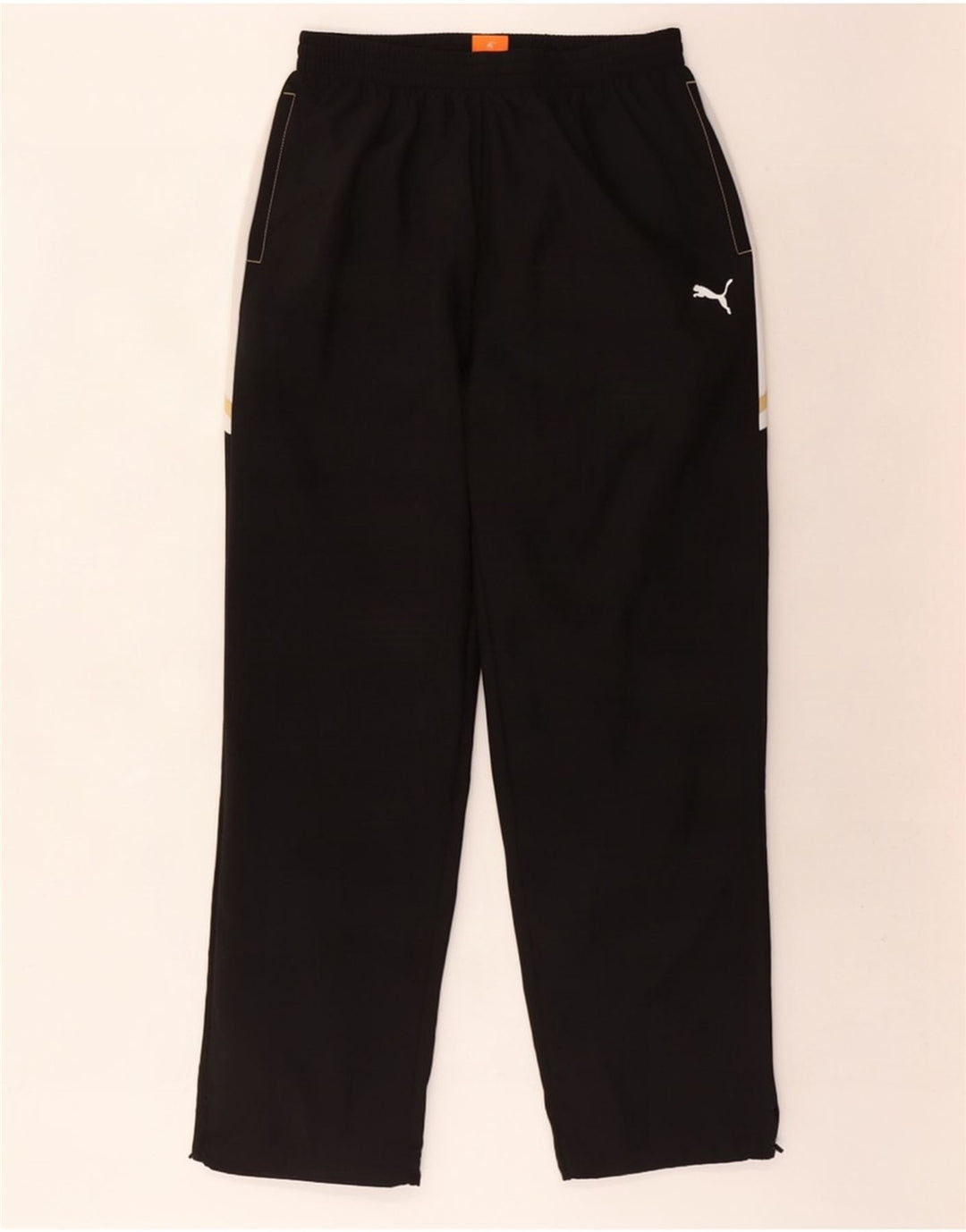 Puma Pantalon de survêtement pour homme Large Noir Colorblock Polyester