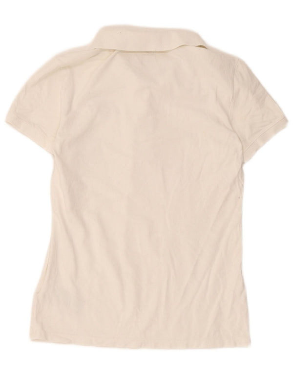 Nike Damen Poloshirt UK 18 XL Weiße Baumwolle
