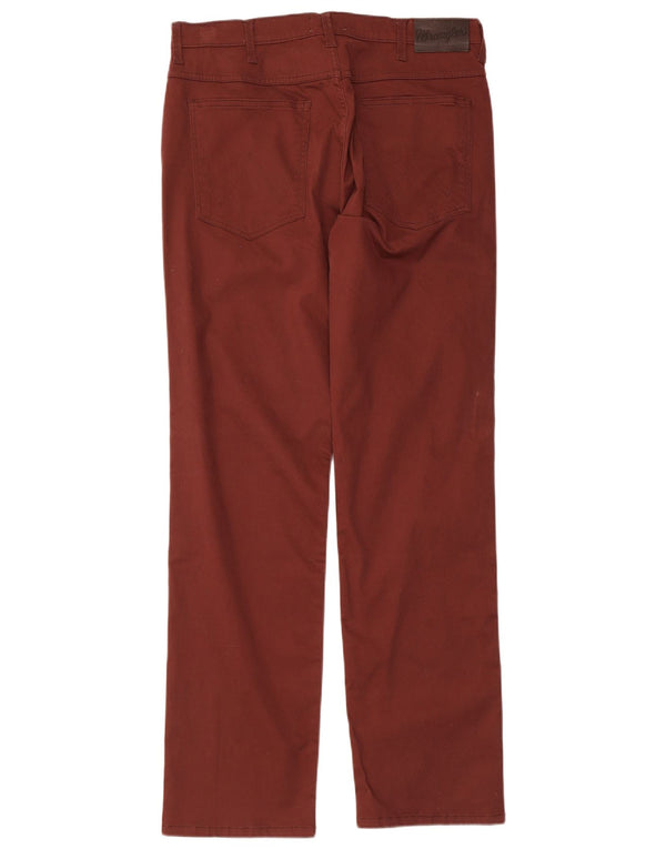 Calça Wrangler masculina Arizona reta casual W36 L32 algodão marrom