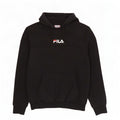 Felpa con cappuccio Fila da uomo piccola in cotone nero