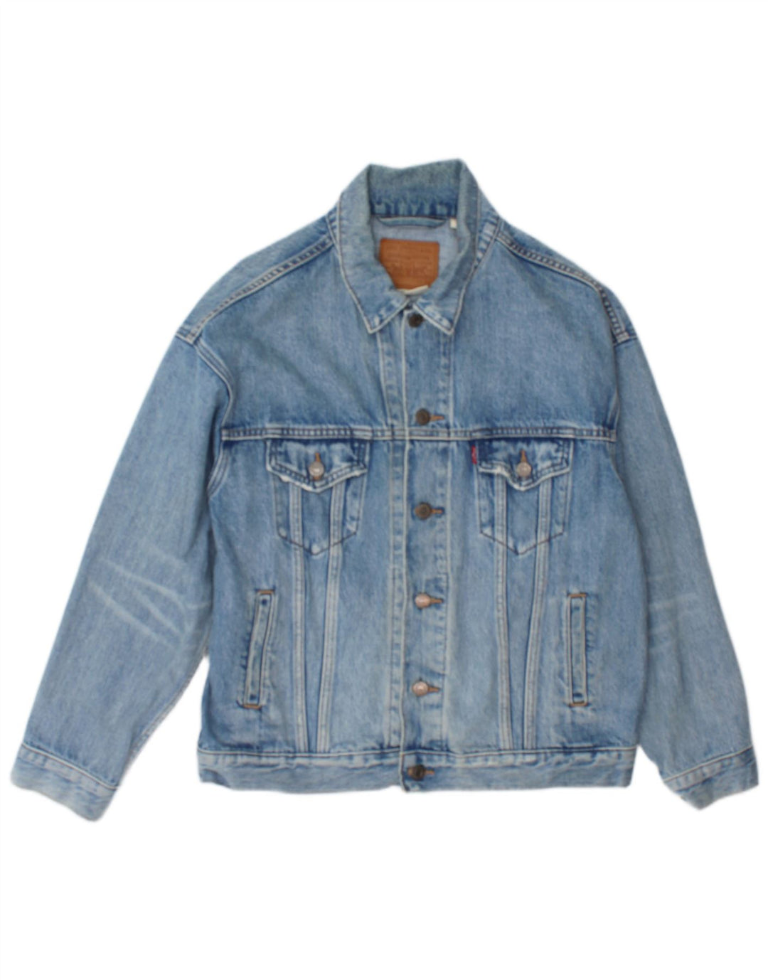 Levi's Mens Denim Jacket UK 34 XS Blue Cotton