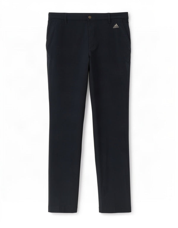 Adidas Mens Slim Chino Calças W36 L30 Poliéster Azul Marinho