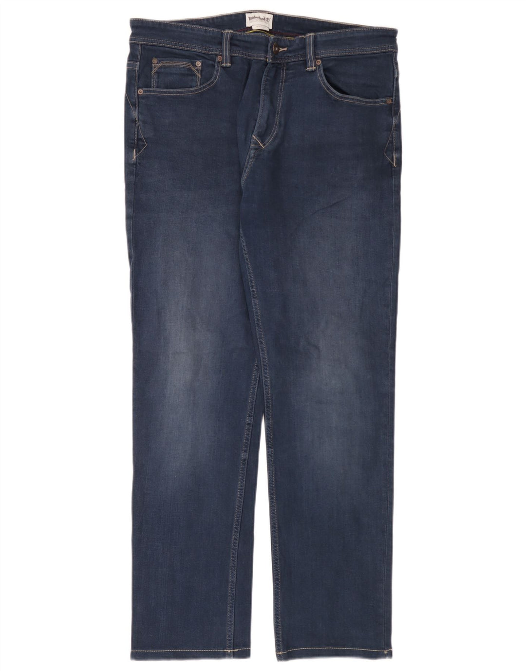 Timberland Mens Straight Jeans W35 L32 Blue Cotton