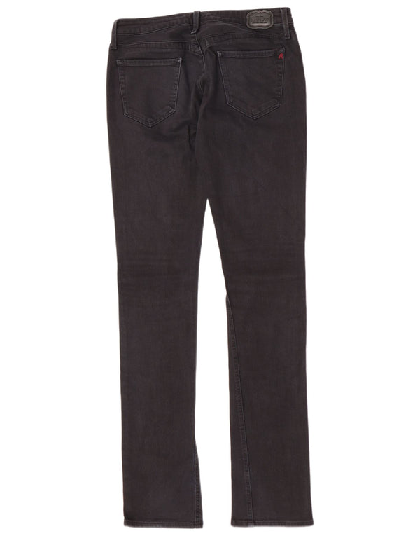 Replay Damen Pattie Super Low Slim Jeans W31 L36 Marineblau Baumwolle