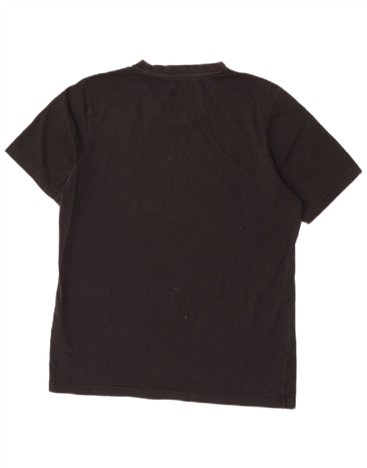 Adidas Mens T-Shirt Top Small Black Cotton