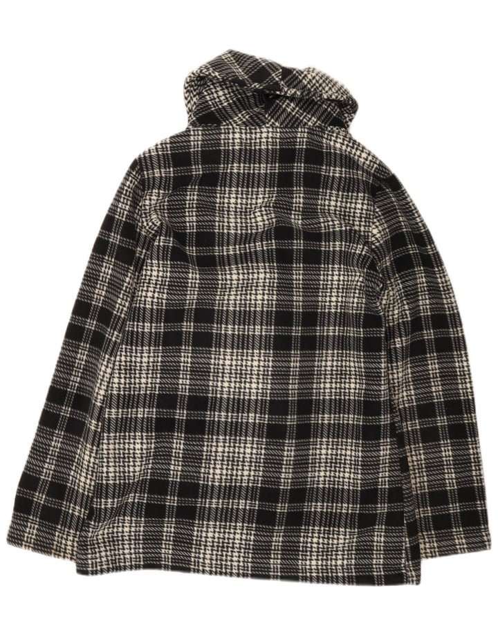 Barrage Veste coupe-vent polaire pour femme UK 14 Medium Noir Plaid Polyester