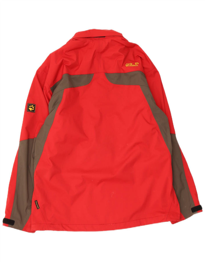 Jack Wolfskin Jachetă de ploaie pentru bărbați UK 40/42 Poliamidă roșie mare