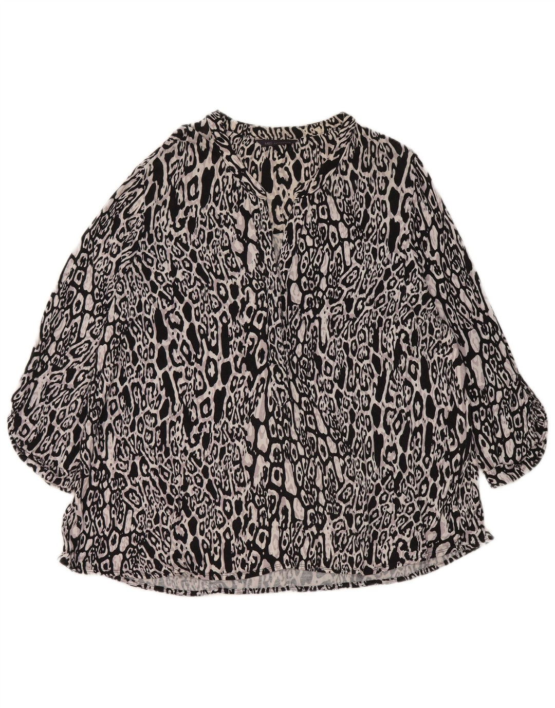 Marks & Spencer Womens Blouse Top UK 20 2XL Multicoloured Animal Print