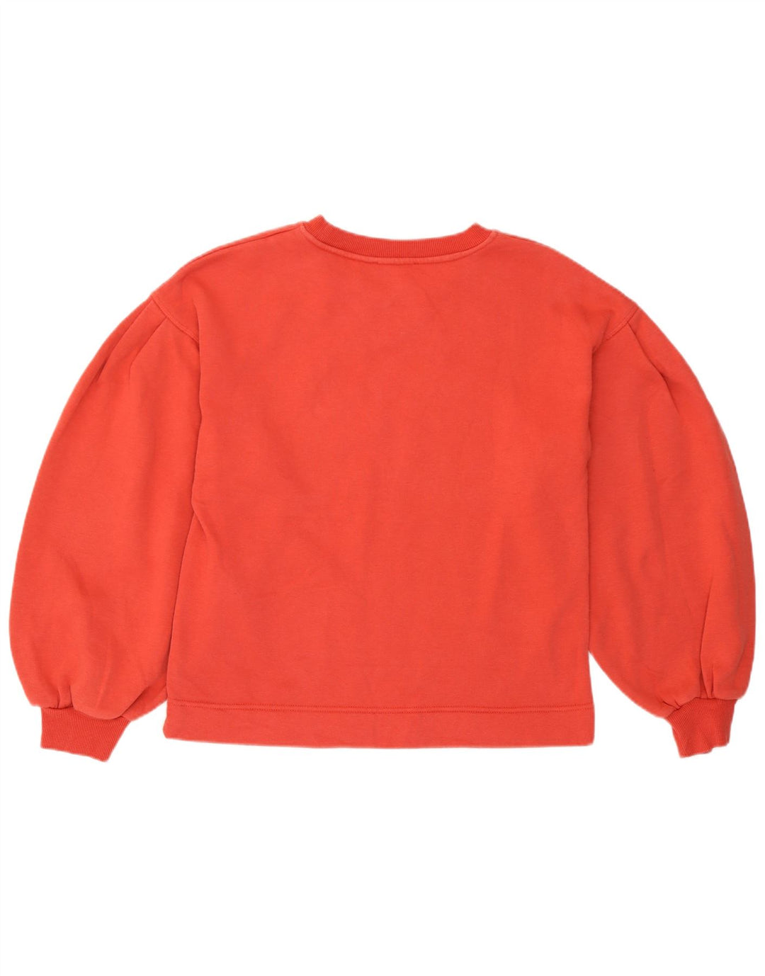 Zara Womens Relaxed Fit Sweatshirt Jumper UK 8 Small Orange