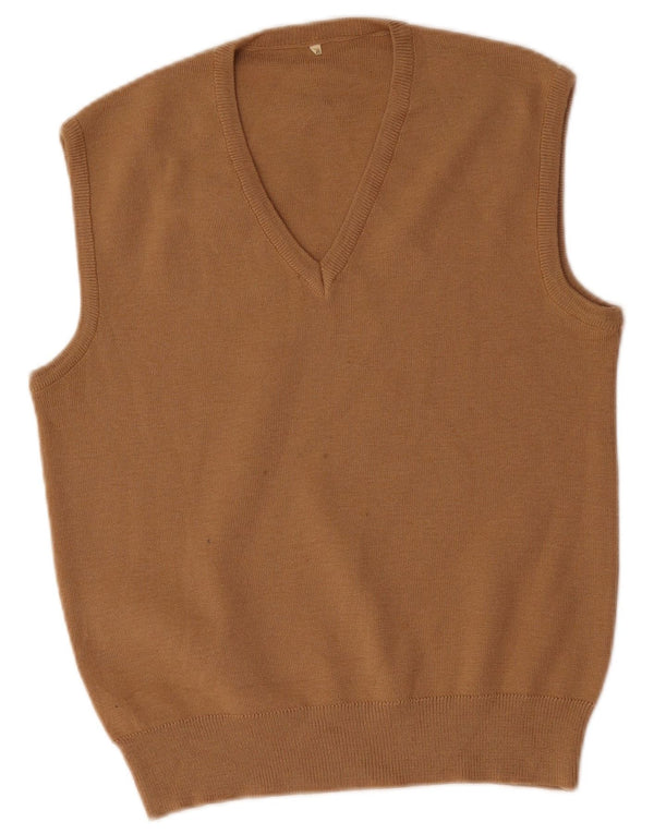Vintage ανδρικό γιλέκο Tank Top IT 48 Medium Beige Wool