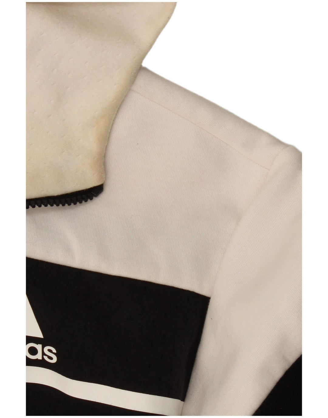 Giacca sportiva da uomo con cappuccio ADIDAS, poliestere color block medio nero