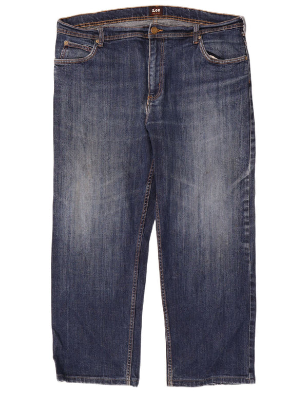 Lee Mens Brooklyn Straight Jeans W40 L27 Blå Bomuld