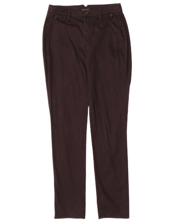 Massimo Dutti Womens Slim Chino Trousers EU 38 Small W26 L29 Black