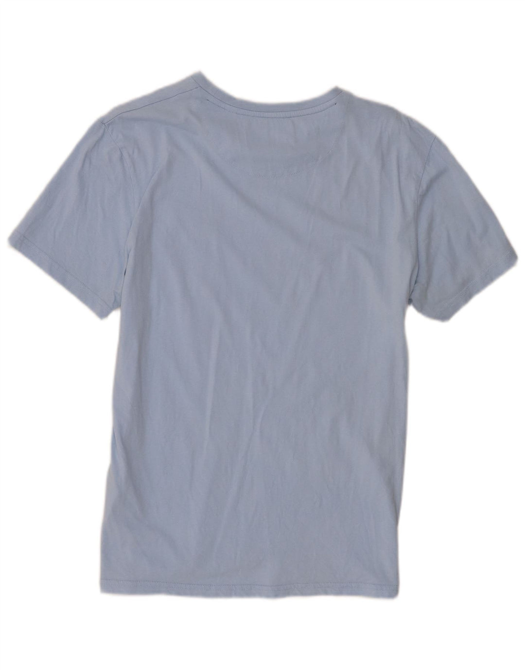 Lyle & Scott Mens T-Shirt Top Large Blue Colourblock Cotton