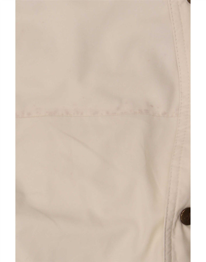 Dubin Mens Hooded Padded Jacket IT 50 Large White Colourblock Polyester