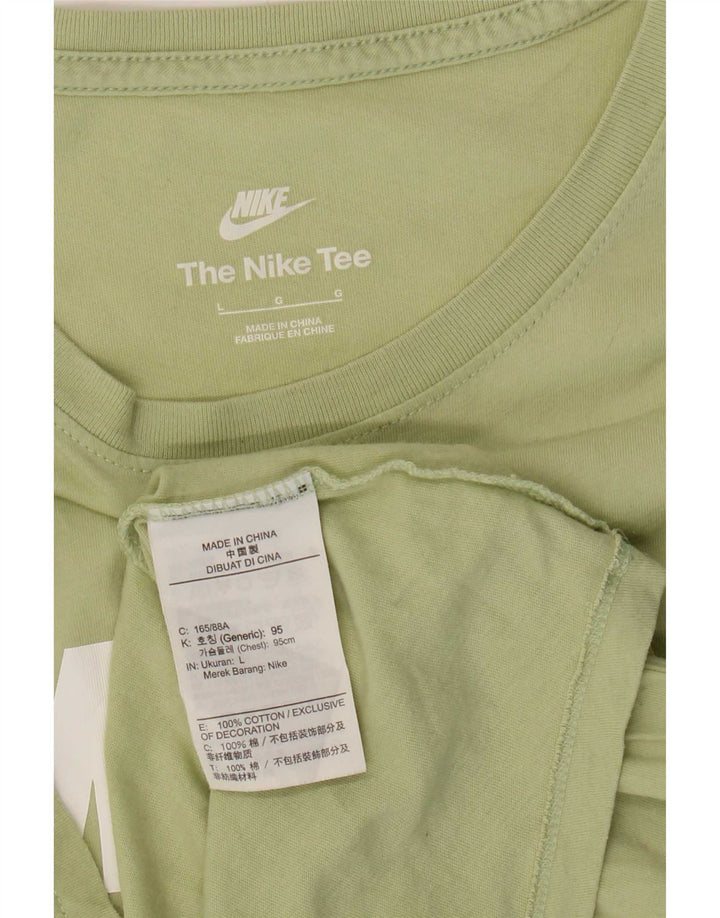 Nike Mens Graphic T-Shirt Top Large Green Cotton
