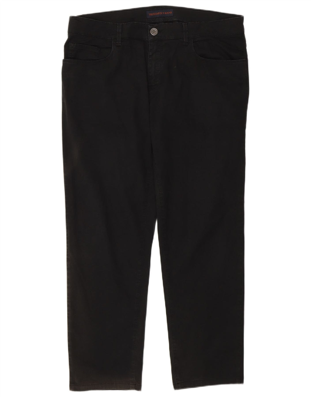 Trussardi Mens Straight Jeans IT 51 Large W37 L28 Black