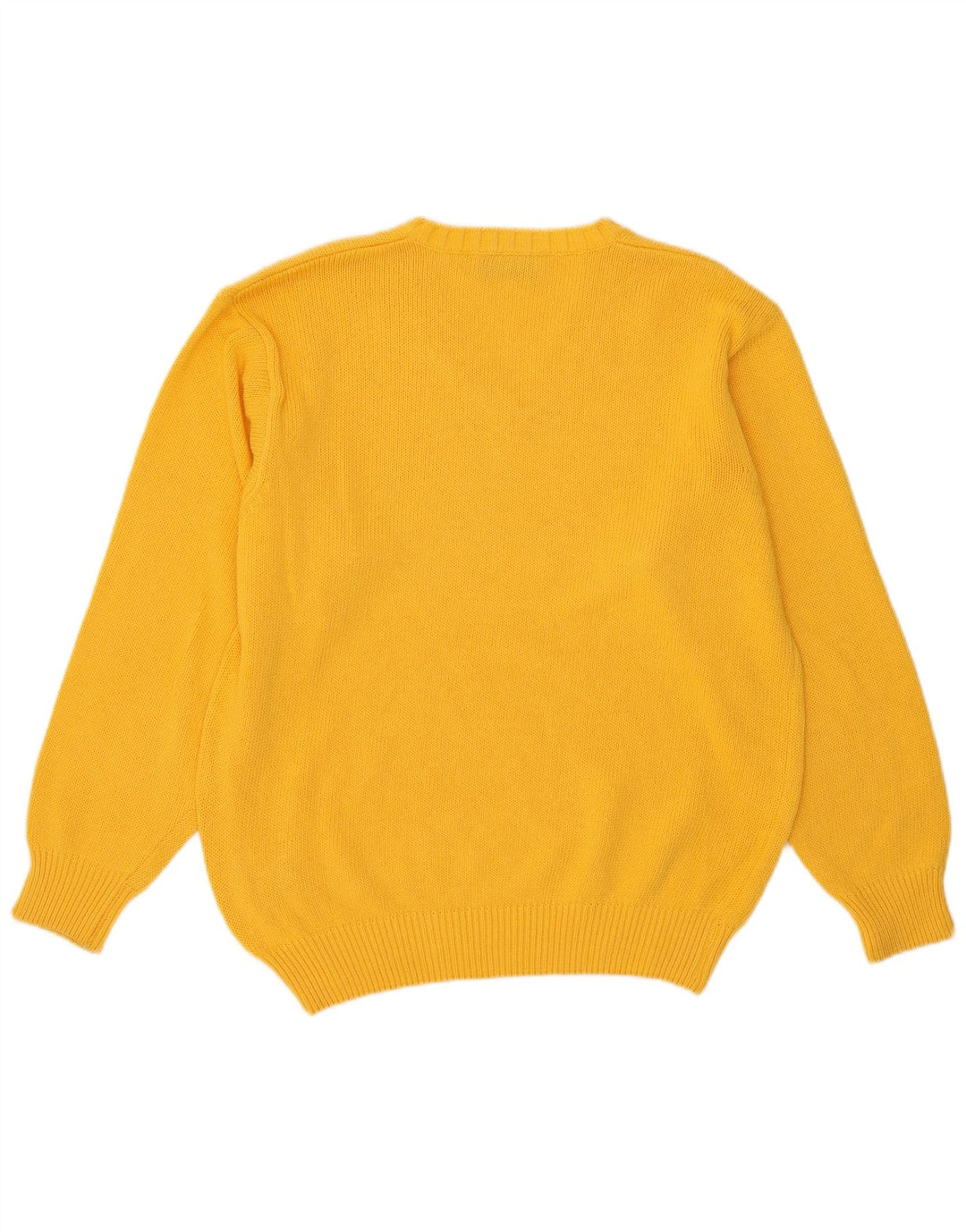 Donny & Max Maglione da uomo con scollo a V grande cotone giallo
