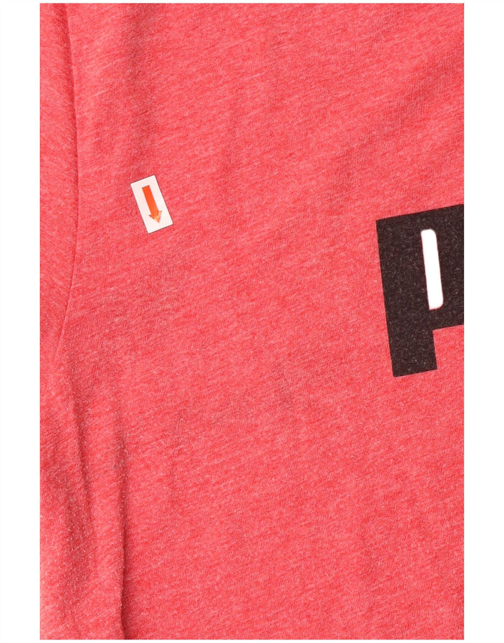 Puma Mens Graphic T-Shirt Top Large Pink