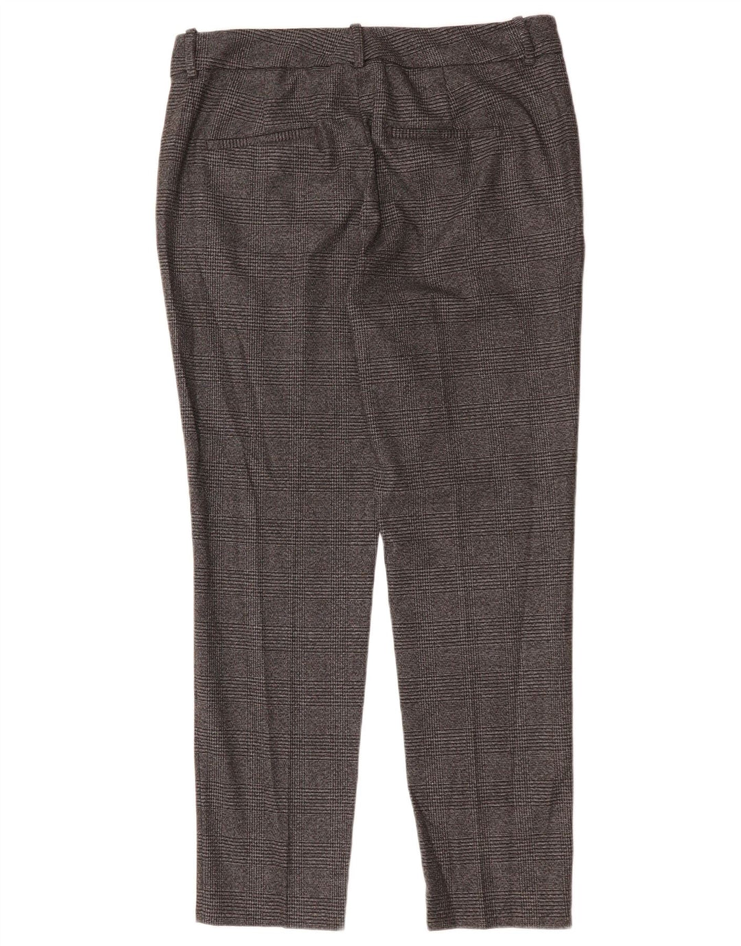 ZARA Damen Slim Anzughose EU 40 Mittel W30 L29 Grau kariertes Polyester