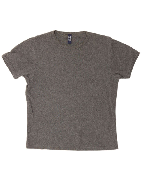 Gap Mens T-Shirt Top XL Grey Cotton
