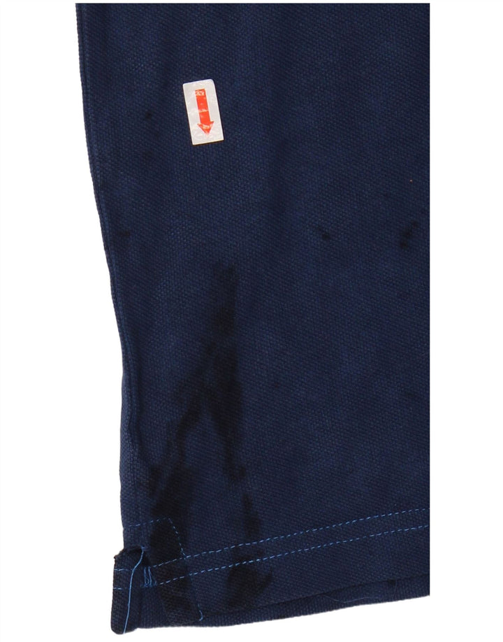 MARLBORO CLASSICS Mens Polo Shirt 2XL Navy Blue Cotton