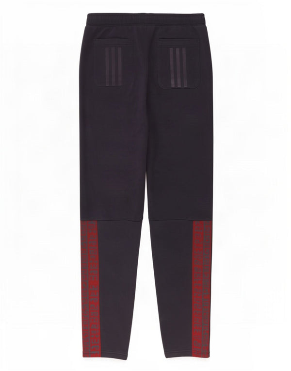 Adidas Pantalon de survêtement pour femme UK 20/22 XL Bleu marine Colourblock Coton