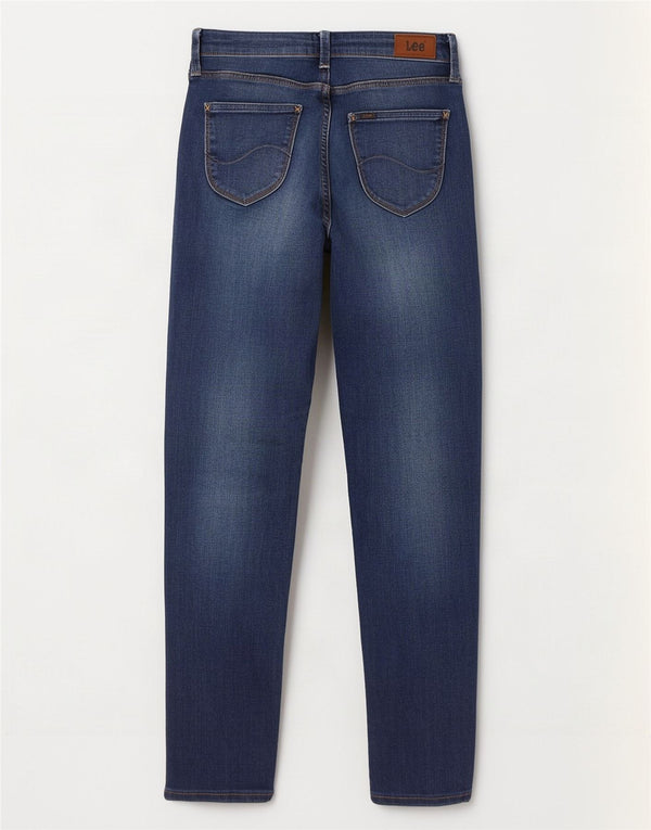 Lee Damen Jodee Ultra Skinny Jeans W25 L27 Marineblau Baumwolle