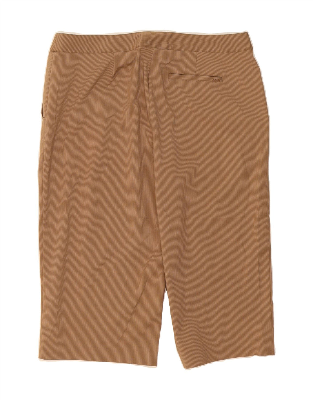IZOD Womens Bermuda Shorts US 10 Large W34  Brown Pinstripe Polyester Vintage Izod and Second-Hand Izod from Messina Hembry 