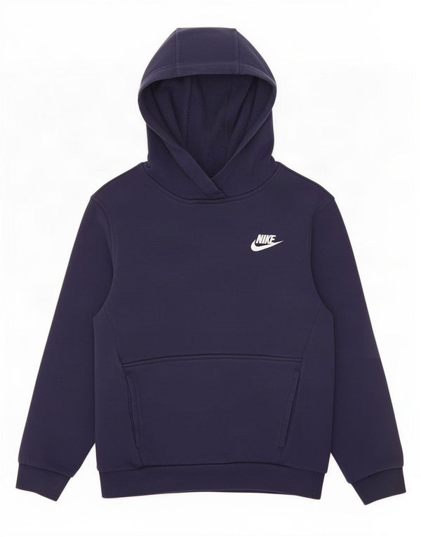 Nike Sudadera con capucha para niña 10-11 años Mediana Azul Marino Algodón