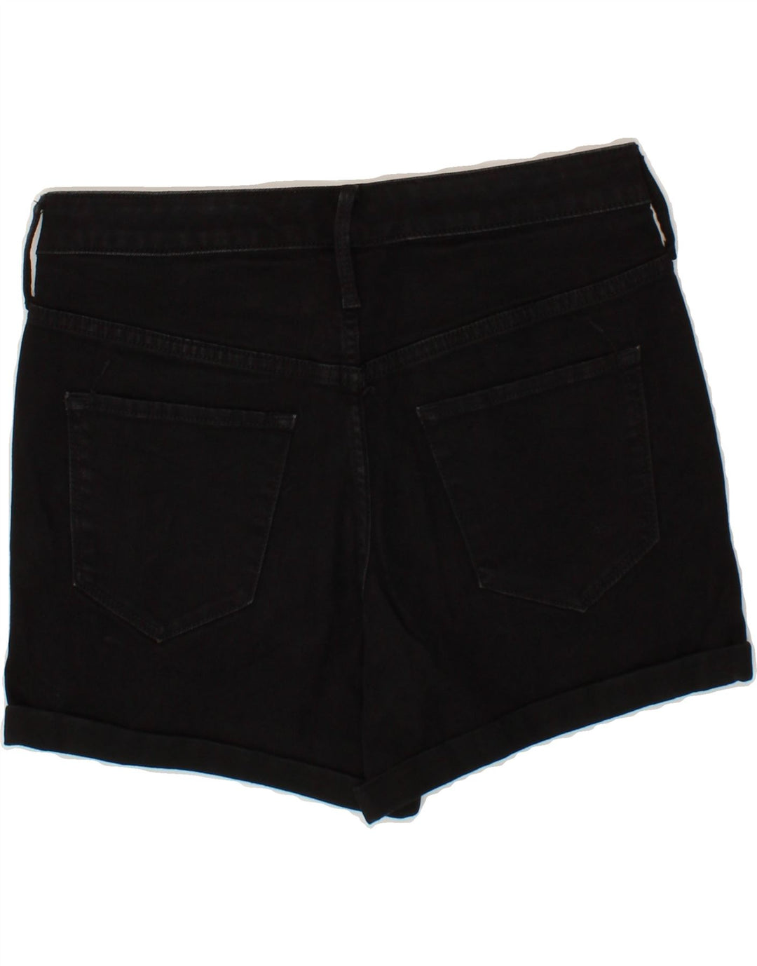 MOSSIMO Womens High Waist Denim Shorts US 8 Medium W28 Black Cotton Vintage Mossimo and Second-Hand Mossimo from Messina Hembry 