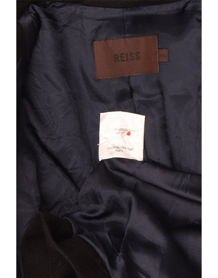 Cappotto da uomo Reiss UK 44 2XL Lana vergine blu navy