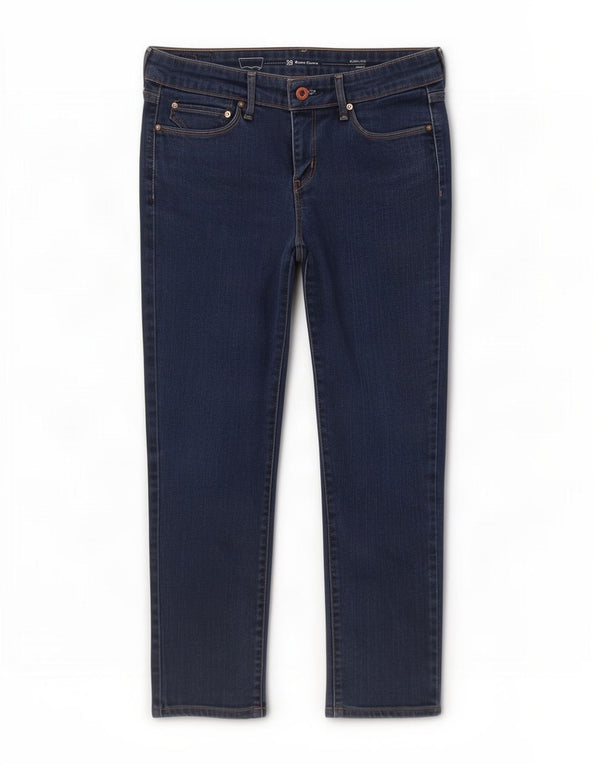 Calça jeans feminina Levi's Demi Curve Modern Rise Crop Skinny W28 L24 Azul marinho
