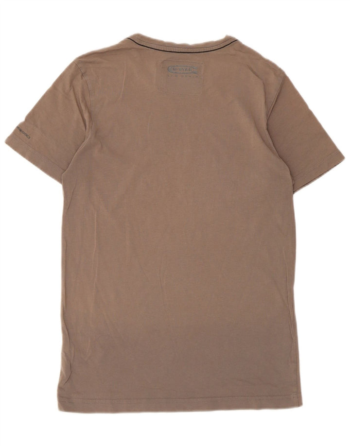 G-Star Herre grafisk T-shirt top lille brun bomuld