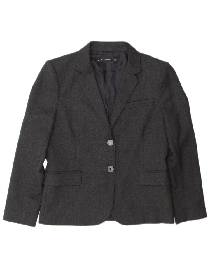 Zara Γυναικείο σακάκι blazer 2 κουμπιών UK 10 Small Grey