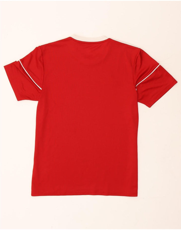 Adidas Herre Climalite T-Shirt Top Lille Rød Polyester