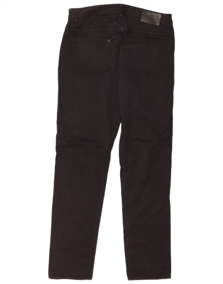 Hugo Boss Mens Slim Jeans W34 L34 Black Cotton