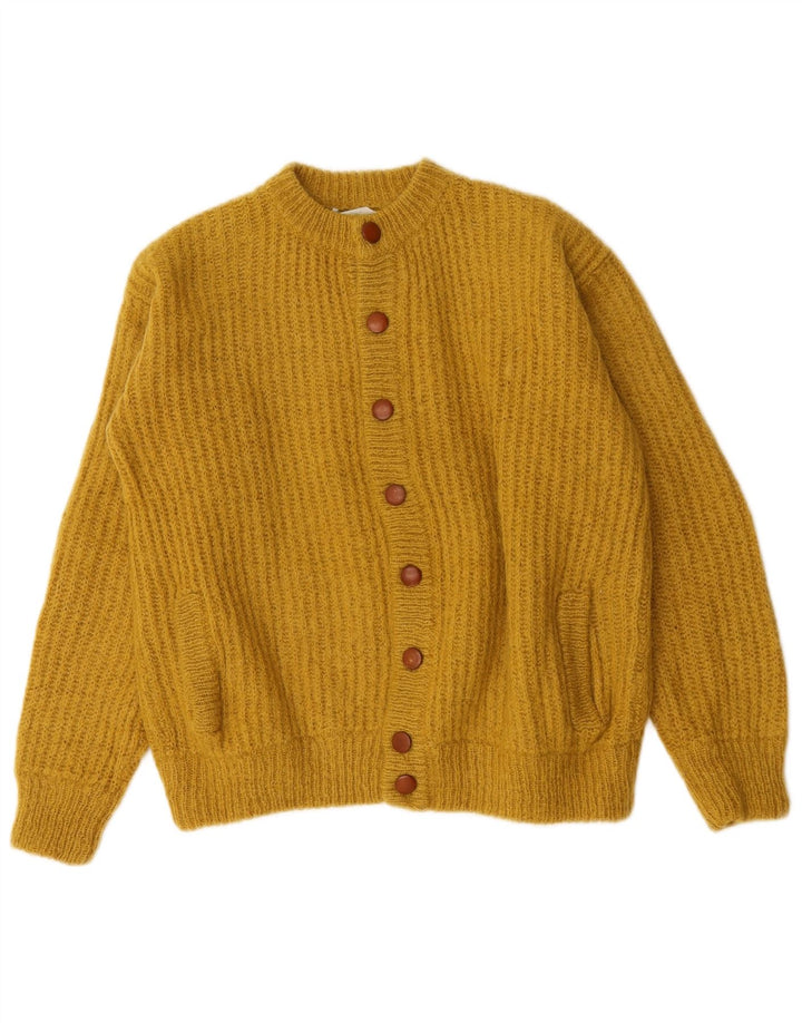 Benetton Womens Cardigan Sweater UK 16 Large Yellow
